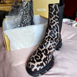 Michael Kors Animal Print Calf Hair Boots - Women's